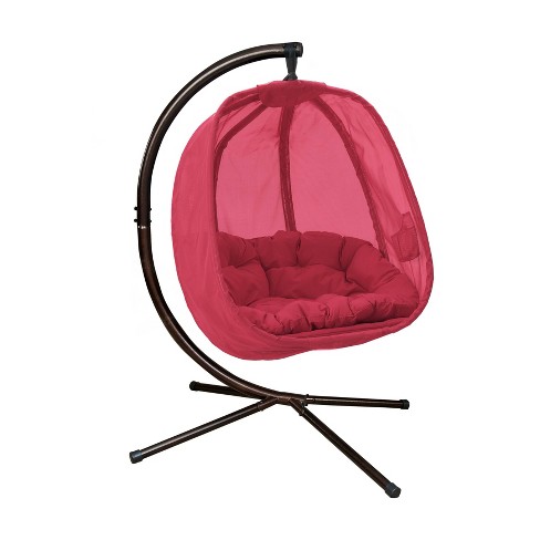 Hanging Egg Chair With Stand   Red   FlowerHouse : Target