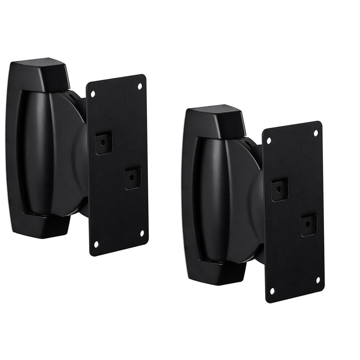 Mount-It! Heavy-Duty Speaker Wall Mount, Universal Adjustable Design for Bookshelf, Large or Small Speakers | 1 Pair | 22 Lbs. Capacity | Black - thumbnail 4