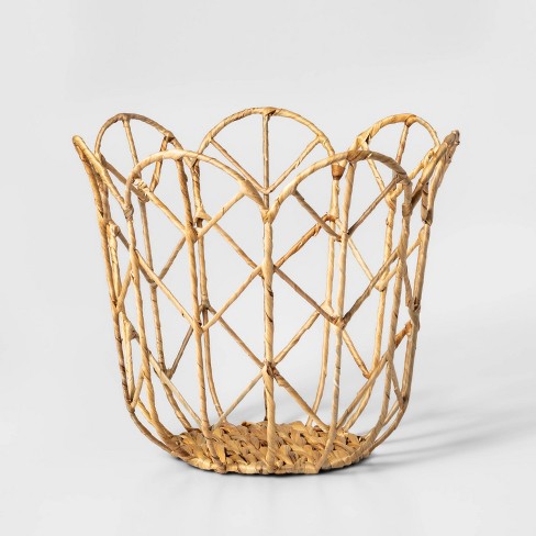 Wood Storage Wicker Basket : Target