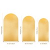 Arch Backdrop Cover 6ft Stretchy Backdrop Gradient Color Undersea Arched Stand Covers for Birthday Wedding Birthday Party Decoration, Multicolored - 3 of 4