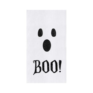 C&F Home Boo Ghost Halloween Cotton Embroidered Flour Sack Kitchen Dishtowel - 1 of 4
