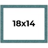 PosterPalooza | Simple Blue Picture Frame - UV Acrylic, Backing Board, Hanging Hardware Included - 2 of 4