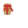 Northlight Lighted Snowflake Gift Box Outdoor Christmas Decoration - 13" - Gold - Set of 3 - 2 of 3