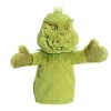 Aurora Medium Grinch Hand Puppet Dr. Seuss Whimsical Stuffed Animal Green 10" - image 2 of 4