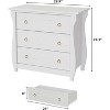 TackView 3 Drawer Dresser, Modern Dresser for Bedroom, Chest of Drawer with Black Metal Ring Pull Handles - 2 of 4