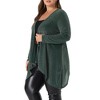 Agnes Orinda Women's Plus Size Velvet Sequin Sparkly Party Long Sleeve Lightweight Cardigans - 2 of 4