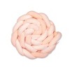 SARO Braided Crib Bumper – 90.5” Baby Crib Rail Guard, Soft Knotted Cushion Liner & Nursery Decor, Protective Braided Pillow for Infants & Toddlers - 2 of 4