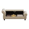 Sapphtopaz Modern Storage Bench Velvet Upholstered Bed Bench Chaise with Button-Tufted and Nailhead End of Bed Storage Ottoman for Bedroom - 2 of 4
