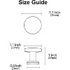 attop 10 Pack Polished Chrome Cabinet Knobs, 1.1 Inch(30mm) Diameter Round Cabinet Knob Hardware for Kitchen Dresser Drawer - 4 of 4