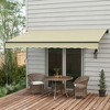 Resenkos Patio Awning, Outdoor Sun Shade Shelter Cover Awnings,13' x 8' Patio Awning with UV Protection and Easy Crank Opening, - 2 of 4
