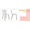 CAVINAS Luxury Dining Chair,Set of 4,Upholstery Chairs for Dining Room with Metal Legs,Minimalist Dining Chairs - 3 of 4