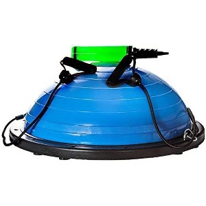 Balance Exercise Ball 20 Inch Diameter with Resistance Bands and Pump Gym Equipment for Strength and Flexibility in Blue – HomeItUsa - 1 of 4