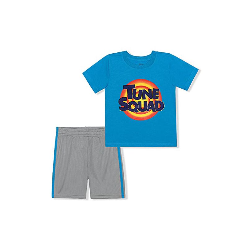 Warner Bros Boy's 2-Pack Looney Tunes Space Jam Graphic Tee and Active Short Playwear Set for Toddlers, 1 of 6