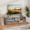 Costway 63'' TV Stand Media Entertainment Center Console w/ Pop-up Door & Open Shelves - 3 of 4