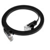 Monoprice Flat Cat6 Ethernet Patch Cable - 5 Feet - Black, Snagless RJ45, Flat, 550MHz, UTP, Pure Bare Copper Wire, 30AWG - Flexboot Series - 4 of 4