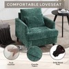 Lyngins Modern Accent Chair Lounge Chair for Living Room, Tufted  Club Chair, Chenille Fabric Armchair, Solid Wood Frame, Easy Clean Sofa Chair - 2 of 4
