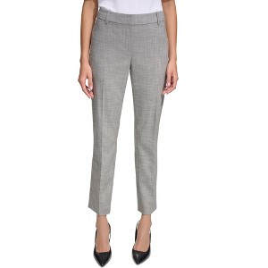 Calvin Klein Womens Heathered Slim-Leg Dress Pants - 1 of 1