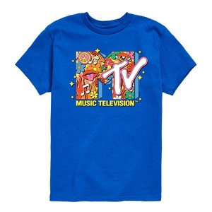 Boys' - MTV - Logo Retro Collage Short Sleeve Graphic T-Shirt - 1 of 3