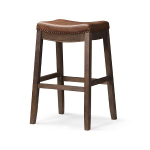 Maven Lane Sophia Backless Vegan Leather Bar Heigh Bar Stool - 1 of 4