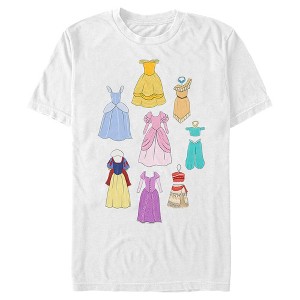 Men's Disney Iconic Princess Dresses T-Shirt - 1 of 4