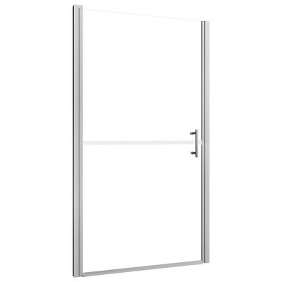 Clear Tempered Glass Shower Door with Aluminum Frame