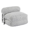 Gulches Light Gray Indoor Foldable Bean Bag Lounge Chair, Portable Fold-Up Bean Bag Chair, Soft Comfortable Lounge Seat - 4 of 4