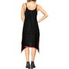 LA LEELA Women's Beachwear Summer Swim Beach Cover Ups for Swimwear Women Swimsuit Coverups for Women Strappy A Line Dress 1X Black, Solid - 3 of 3