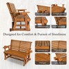 Fortune Candy 2 Person Wooden Patio Glider with High Roll Back - 4 of 4