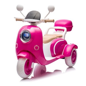 Whisen Kids Ride On Level Up Two-Seater Motorcycle, Portable Storage Hooks & Oversized Trunk, Gift For Kids 3-6 - 1 of 4
