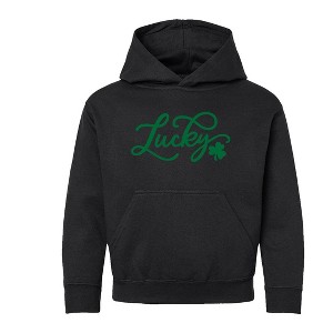 The Juniper Shop Cursive Lucky Clover Youth Graphic Hoodie - 1 of 4