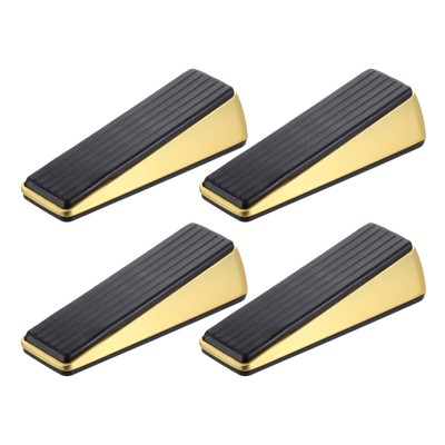 Unique Bargains Home Hotel Anti-Slip Design Zinc Alloy PVC Soft Door Stop 4 Pcs