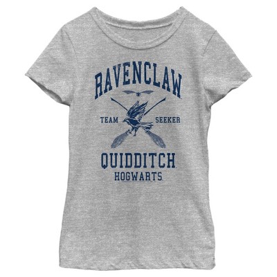 Girl's Harry Potter Ravenclaw Quidditch Seeker T-Shirt - Athletic Heather -  Large