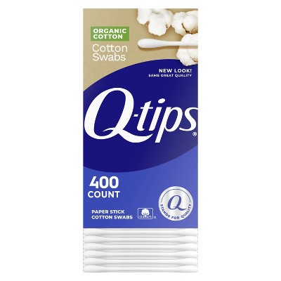 Q-tips Cotton Swabs Organic Swab, 400 Count Pack of 12