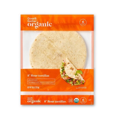 8&#34; Organic Flour Tortilla - 6ct - Good &#38; Gather&#8482;