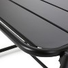 GDFStudio Crowningshield Outdoor Slatted Iron Side Table - 4 of 4