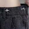 Anna-Kaci 3-Piece Star-Shaped Jean Buckle Extender Set with Sculpted Metal Design for Adjustable Fit and Added Waistroom Comfort 0.8in - Silver - 4 of 4