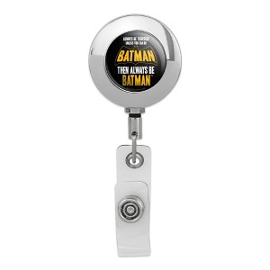 Batman Be Batman Metal Chrome Badge ID Card Holder Clip - 1 of 3