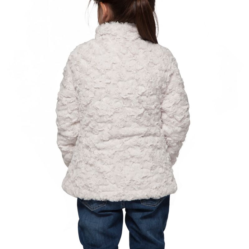 Rokka&Rolla Girls' Reversible Fleece Jacket Puffer Coat, 6 of 14