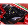 Ferrari Monza SP1 Red with Italian Flag Stripes "Signature Series" 1/18 Diecast Model Car by Bburago - 4 of 4