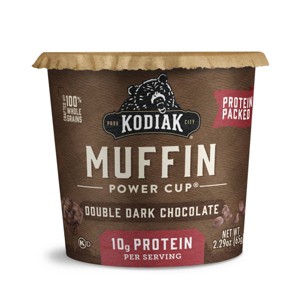 Kodiak Cakes Protein-Packed Single-Serve Muffin Cup Double Dark Chocolate - 2.36oz - 1 of 4