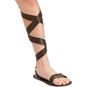 HalloweenCostumes.com Kids Roman Costume Sandals | Authentic Roman-Style Footwear for Themed Events, Halloween, and Historical Dress-Up - 1 of 3