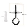 Unique Bargains Iron Wall-Mounted Ceiling Hooks for Hanging Chandeliers Plant - 2 of 4