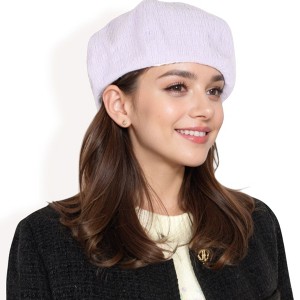 Anna-Kaci Women's Lightweight Textured Beret with Soft Stretch Fit and Chic Parisian Design - 1 of 4