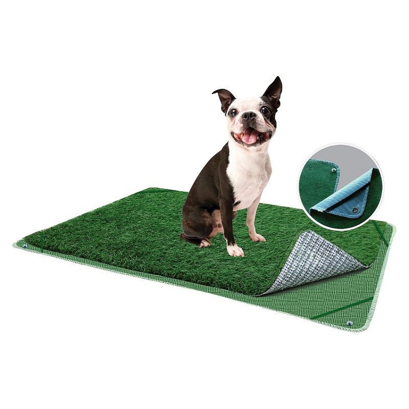 PoochPad Plus Indoor Turf Dog Potty - Green (16" x 24"), 1 of 3