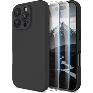 BONGEEK for iPhone 16 Pro Max Case, Compatible with MagSafe, Shockproof Magnetic Silicone Case ,[Military Grade Protection] Black - 1 of 4