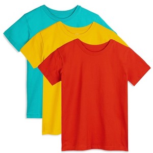 Mightly Boys & Girls 3pk Fair Trade Organic Cotton Classic Fit Tees - 1 of 4