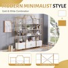 Whisen 78 Inch 4 Tiers Home Office Bookcase Bookshelf, Storage Cabinet Display Shelf - 3 of 4