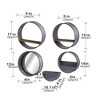 NAYSAYE Planter Farmhouse Round Metal Wall Planter Set of Five Modular Planter for Vertical Garden, Gray, 17"*17"*5" - 3 of 4