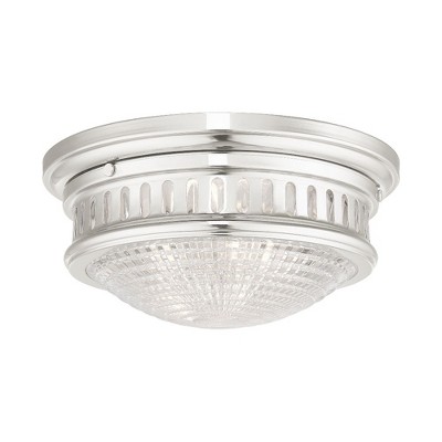 Livex Lighting Berwick 2 - Light Flush Mount in  Polished Nickel