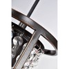 5.91" x 5.91" x 49.03" 6-Light Chalte Pendant Black - Warehouse Of Tiffany: ETL Listed, Crystal Shade, Metal Body - 3 of 4